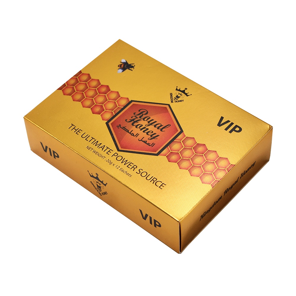 Royal Honey VIP angled box image – premium male performance supplement
