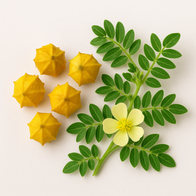 Organic Tribulus Terrestris plant